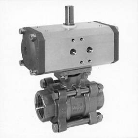 Ball valves with actuator: