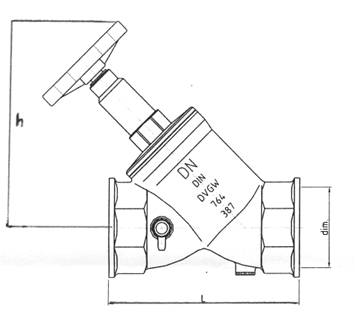 Globe-check valves, "Y" – Type, PN 10