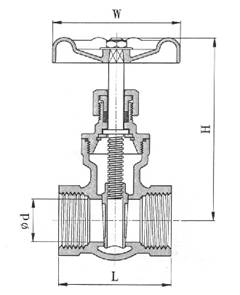 Gate valve PN 16