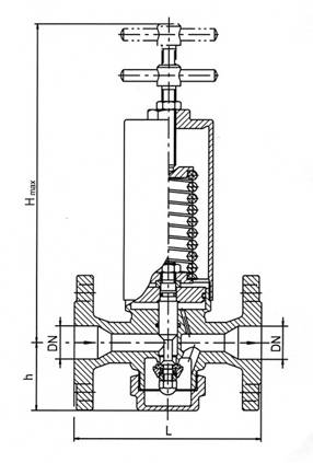 Druckminderventil, federbelastet