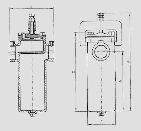 Einfachfilter für Kraftstoff, PN 10/16